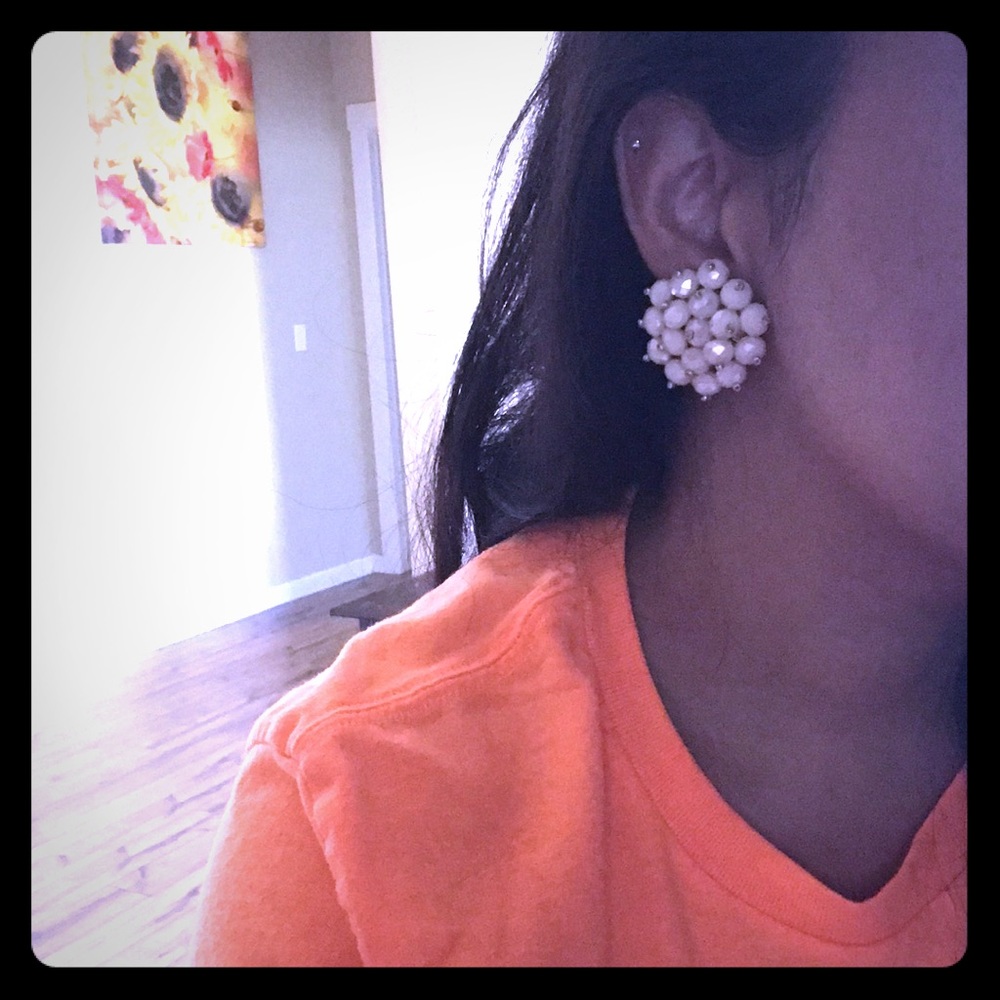 Clip on earrings.